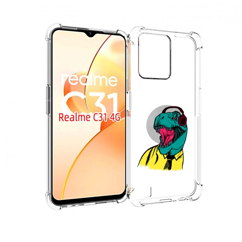 

Чехол MyPads дино для OPPO Realme C31, Прозрачный, Tocco