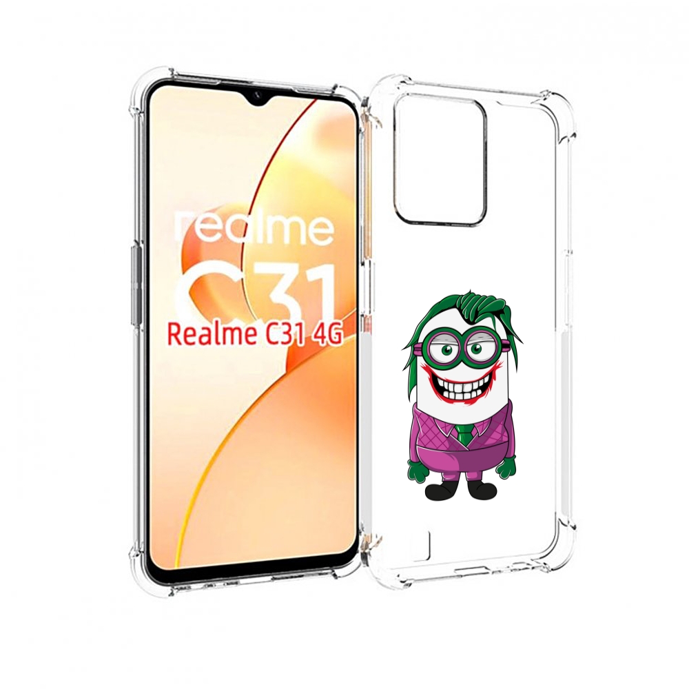 

Чехол MyPads джокер миньон для OPPO Realme C31, Прозрачный, Tocco