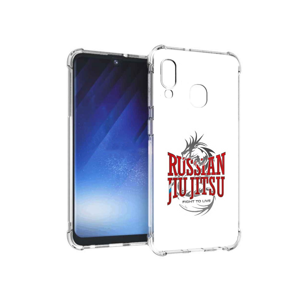 

Чехол MyPads Tocco для Samsung Galaxy A20e джиу джитсу (PT133424.505.321), Прозрачный, Tocco