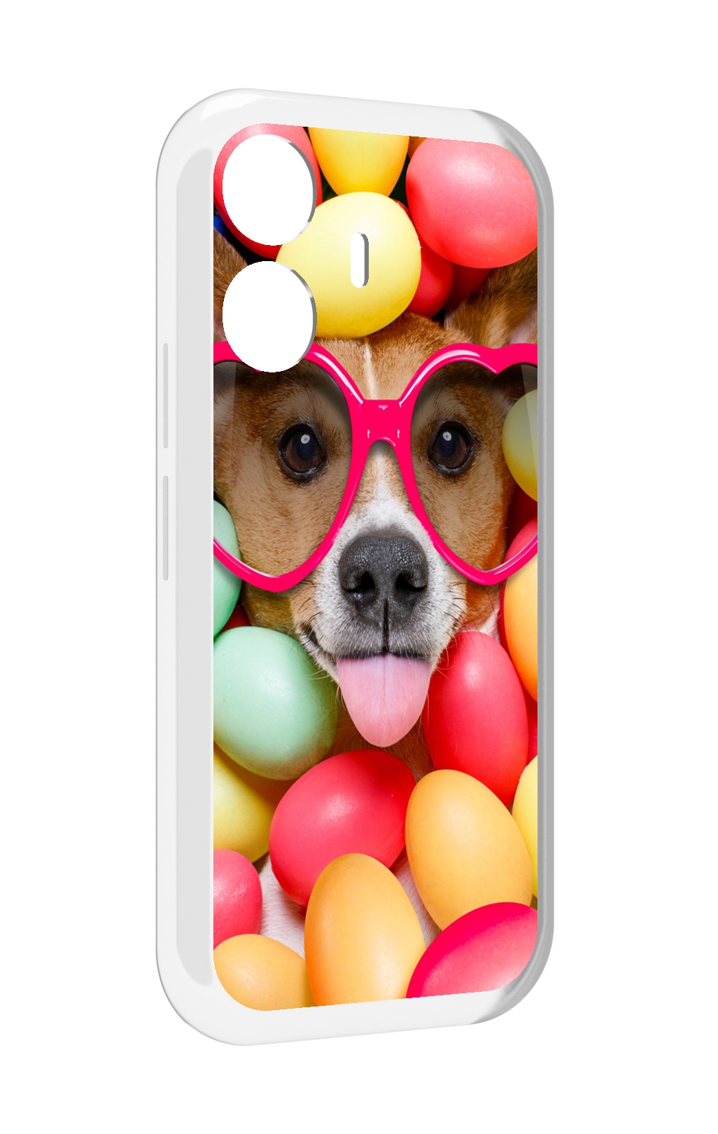 

Чехол MyPads Собака-в-яйцах для Vivo Y77E / Vivo iQOO Z6 Lite, Прозрачный, Tocco