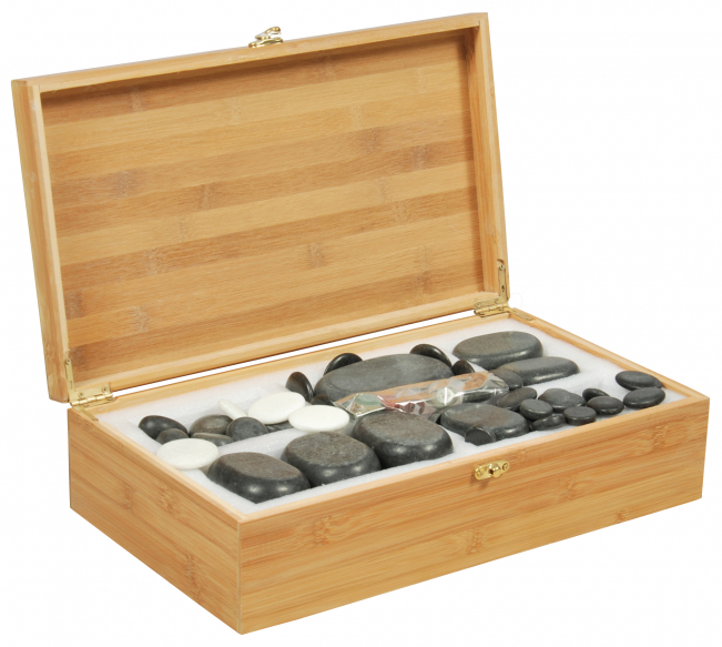 Набор базальтовых камней в коробке Мед-Мос НК 3 Б 60 шт