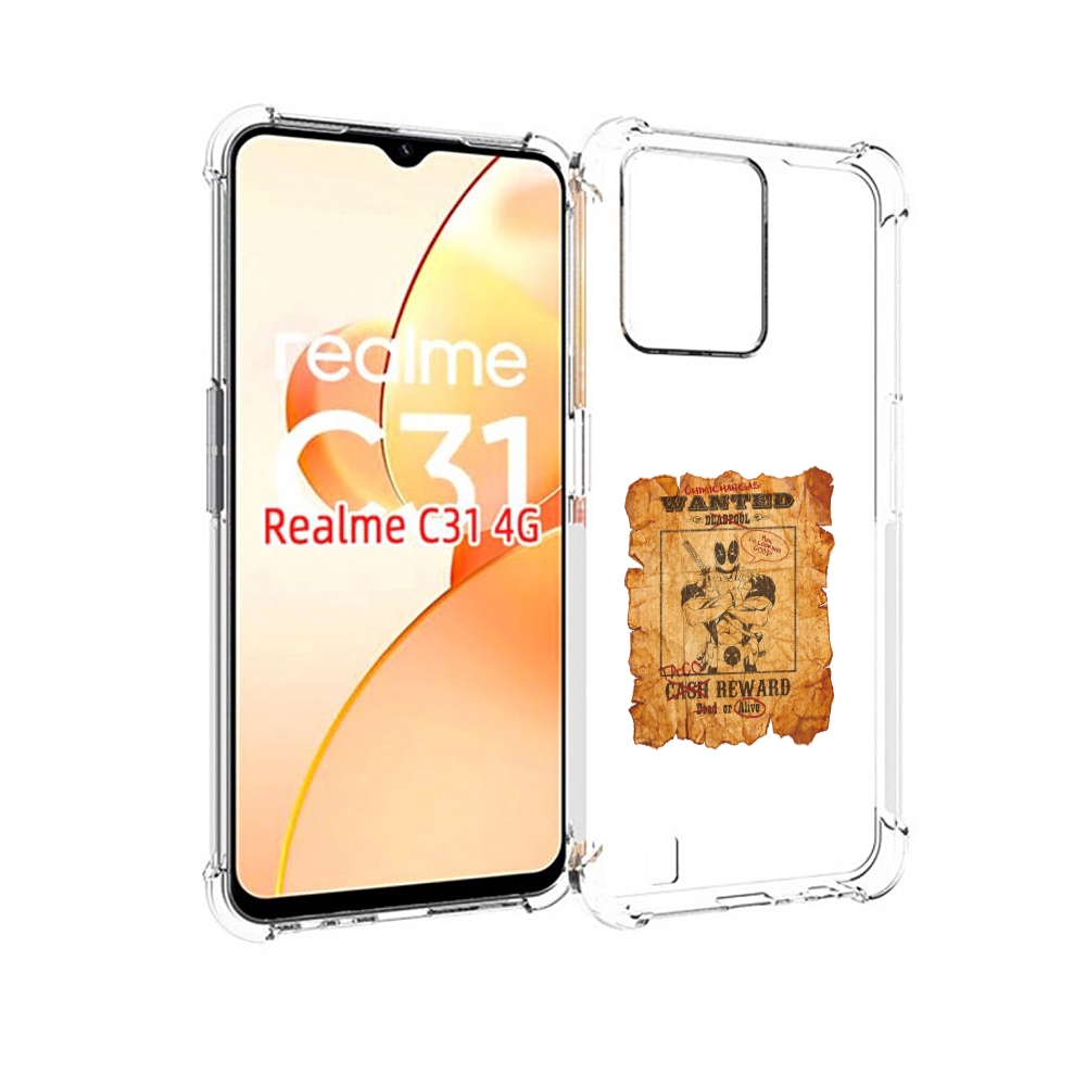 

Чехол MyPads дедпул для OPPO Realme C31, Прозрачный, Tocco
