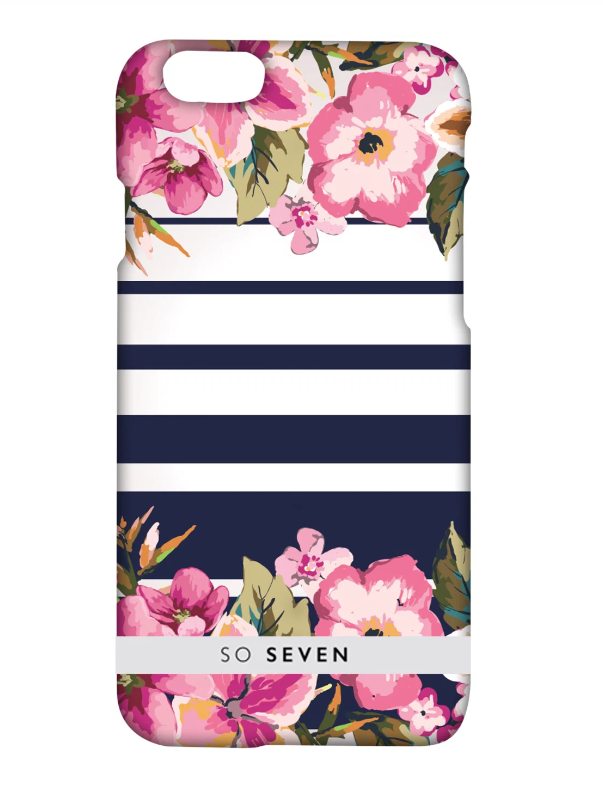 

Чехол-накладка So Seven Romantic Flower & Lines для Apple iPhone 7/8 Plus, Разноцветный