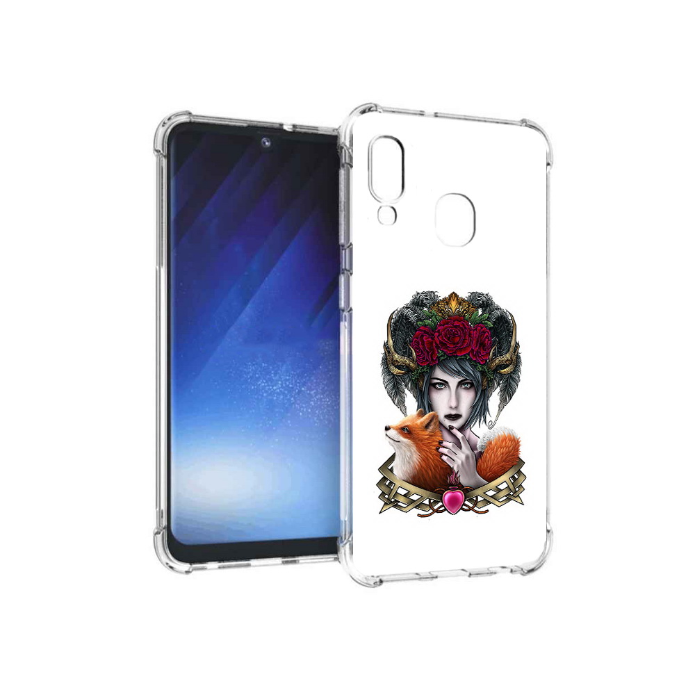 

Чехол MyPads Tocco для Samsung Galaxy A20e девушка с лисой (PT133424.505.314), Прозрачный, Tocco