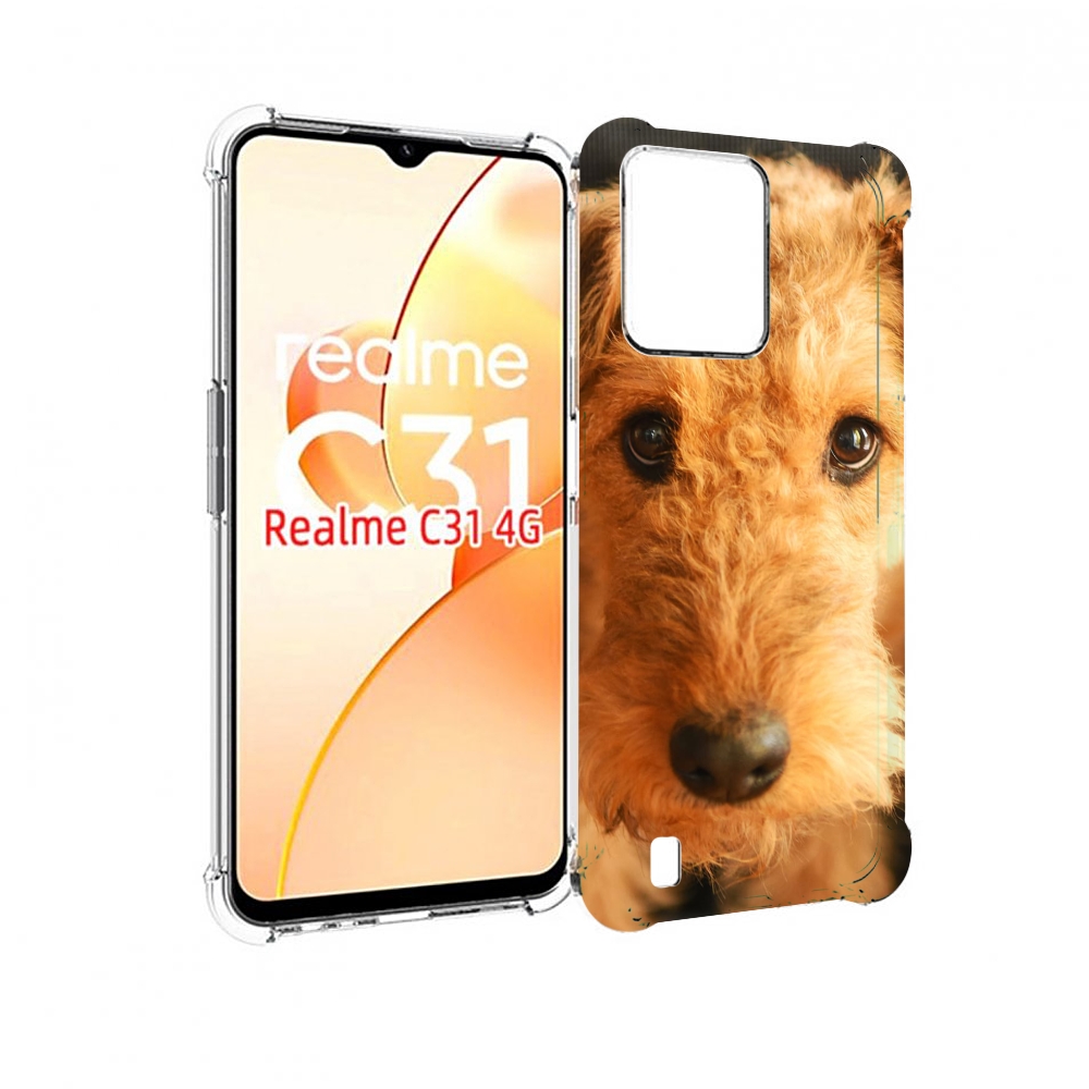 

Чехол MyPads эрдельтерьер для OPPO Realme C31, Прозрачный, Tocco