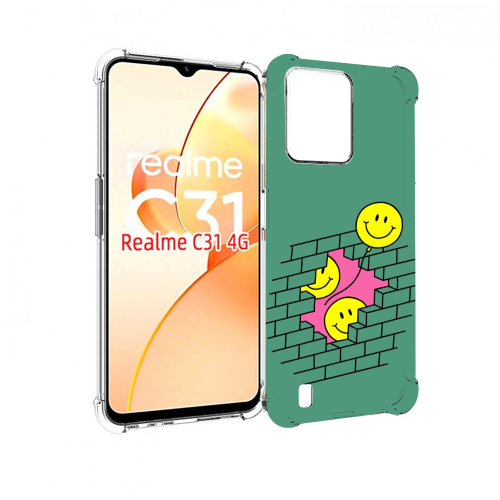 

Чехол MyPads шарики в стене для OPPO Realme C31, Прозрачный, Tocco