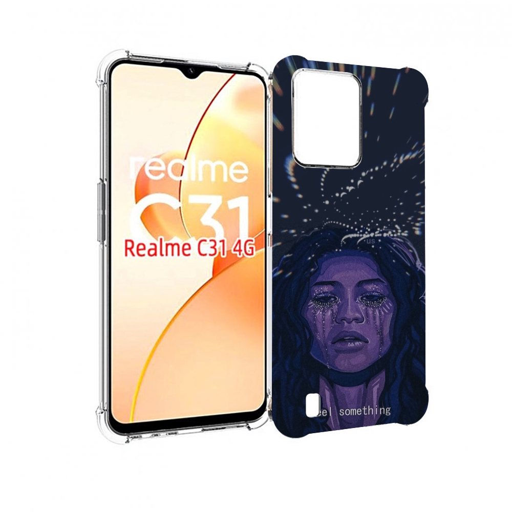 

Чехол MyPads чувствую себя непонятно женский для OPPO Realme C31, Прозрачный, Tocco