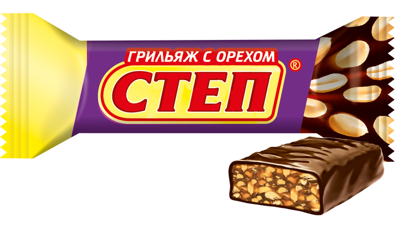 

Конфеты Славянка Степ грильяж с орехом, 1 кг