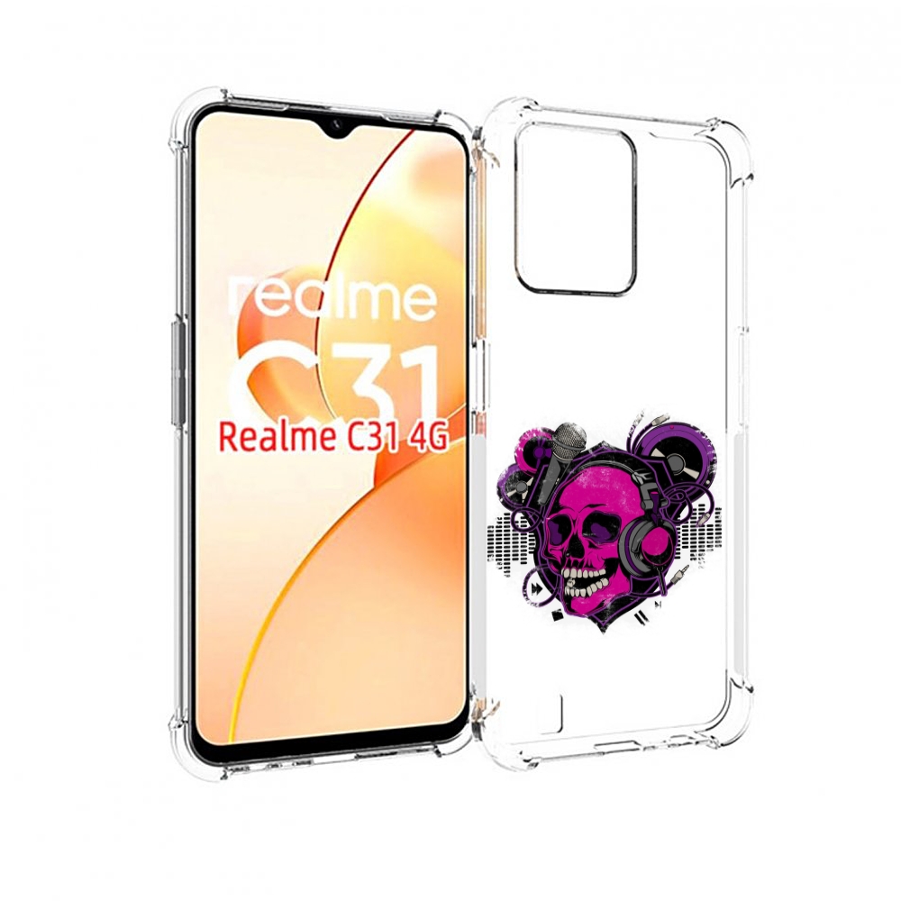 

Чехол MyPads череп 1 для OPPO Realme C31, Прозрачный, Tocco