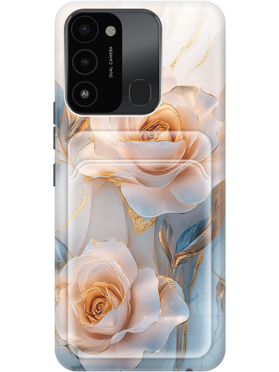 

Силиконовый чехол на Tecno Spark 8C/Go 2022 с принтом с карманом для карты 835904, Прозрачный;белый;оранжевый, 778678023