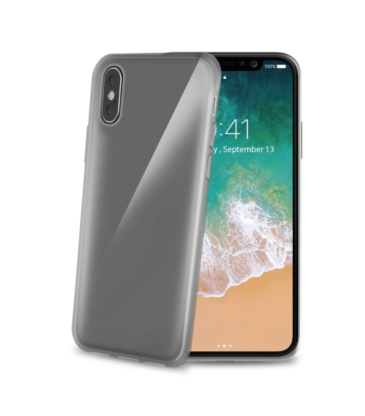 Чехол-накладка Celly Gelskin для Apple iPhone X/XS чёрный