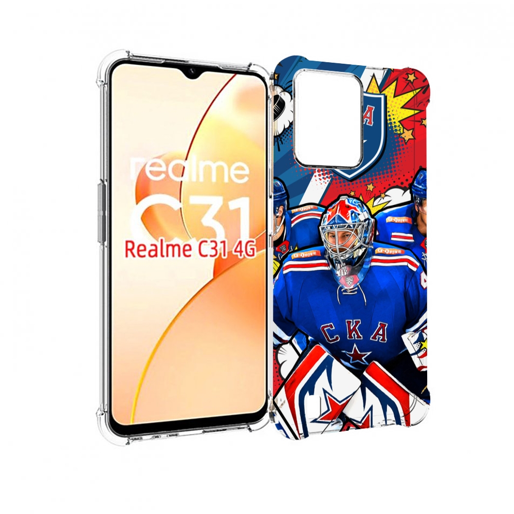 

Чехол MyPads хк ска спб мужской для OPPO Realme C31, Прозрачный, Tocco