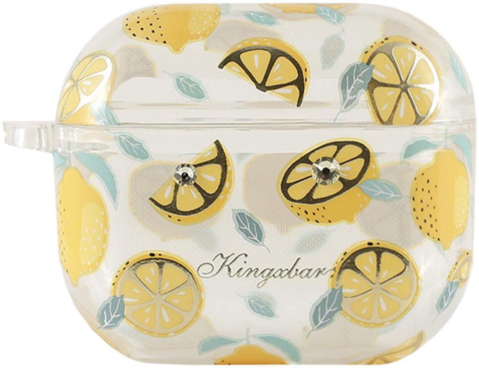 фото Чехол kingxbar fresh для airpods 3, цвет "лимон" (6959003503299)