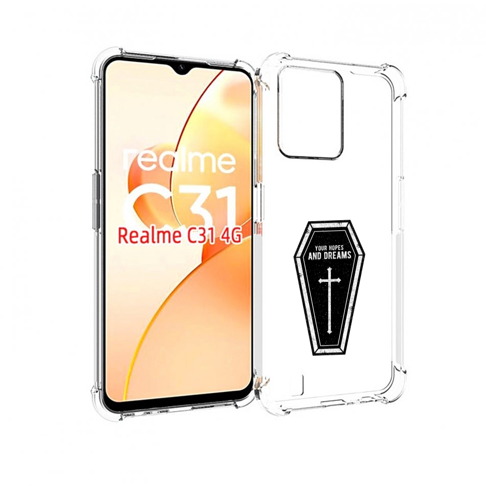 

Чехол MyPads гроб с мечтами для OPPO Realme C31, Прозрачный, Tocco