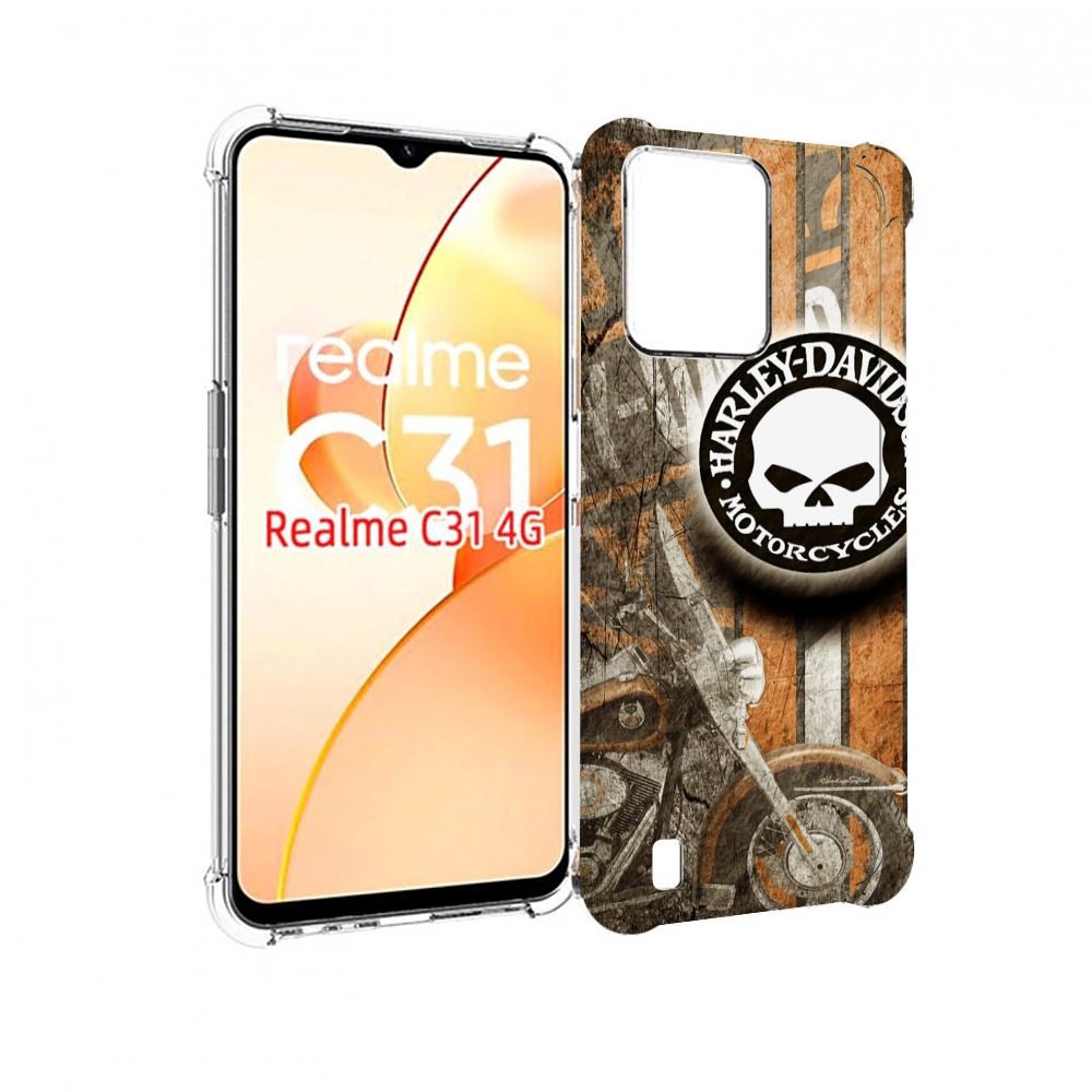 

Чехол MyPads харлеи девидсон для OPPO Realme C31, Прозрачный, Tocco