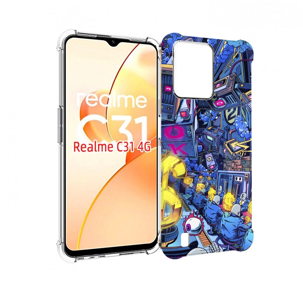 

Чехол MyPads футуристичная картинка для OPPO Realme C31, Прозрачный, Tocco