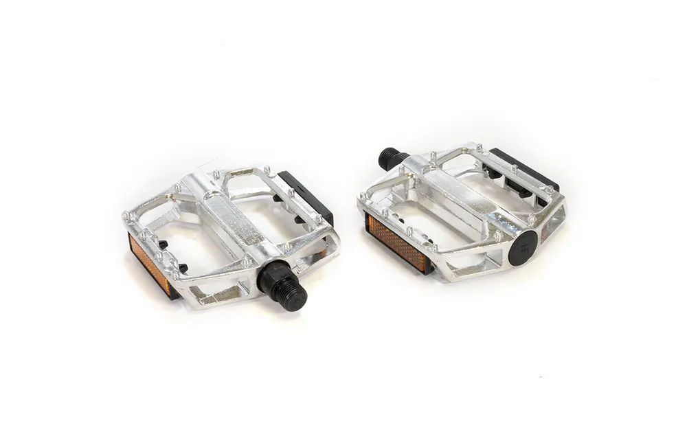 

Педали TRIX PLATFORM алюминиевые, 110x100мм, резьба 9/16", с шипами, серебристые, Серебристый, PD-TX-805