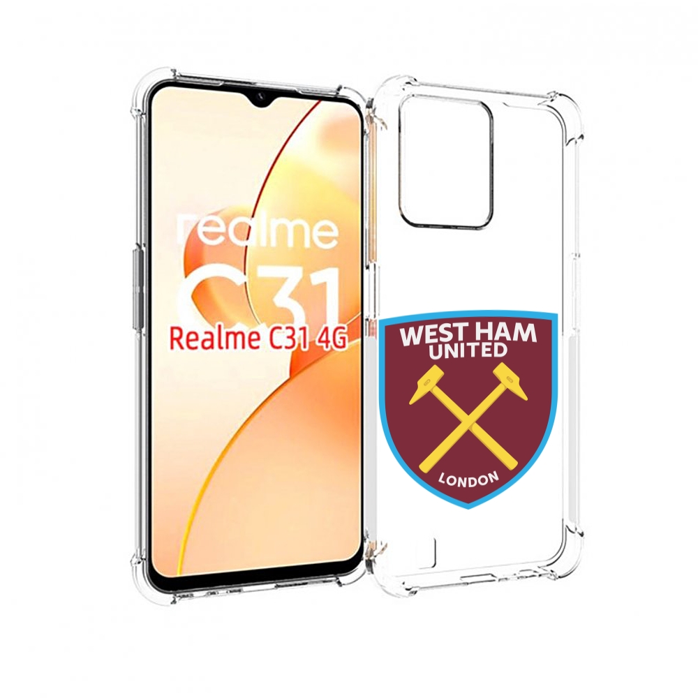 

Чехол MyPads фк-вест-хем-2 для OPPO Realme C31, Прозрачный, Tocco