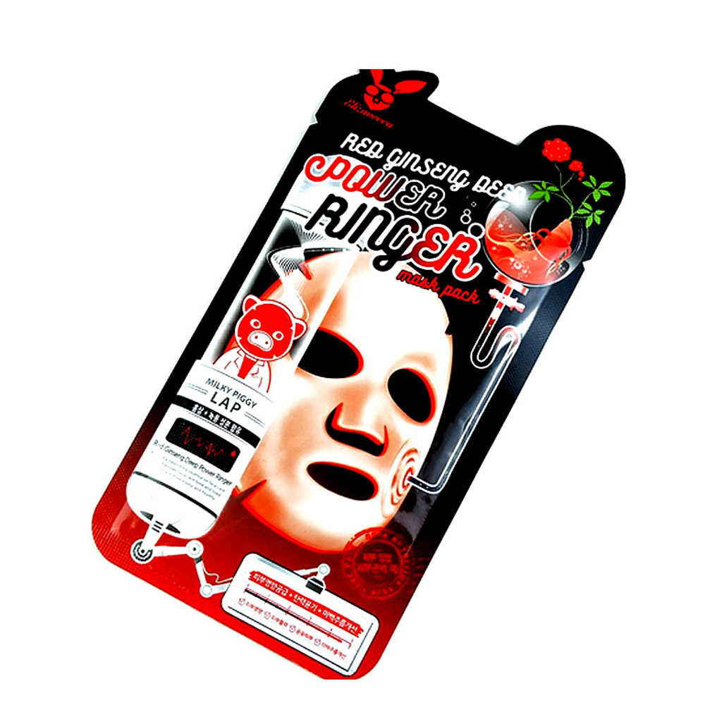 

Маска тканевая для лица Elizavecca Power Ringer Red Ginseng Deep омолаживающая 23 г