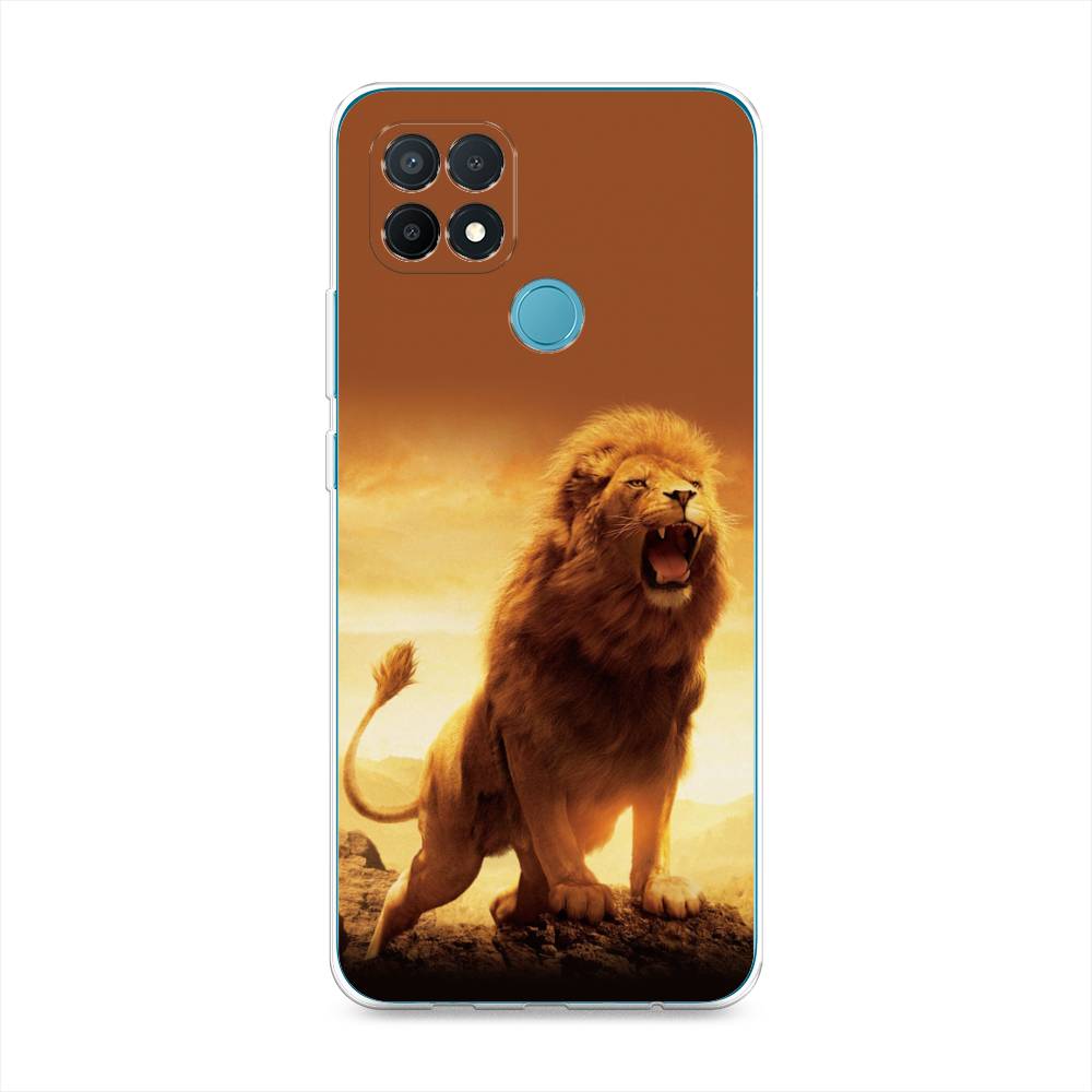 

Чехол для Oppo A15/A15s "Львиный рык", Коричневый;желтый;оранжевый, 254750-1