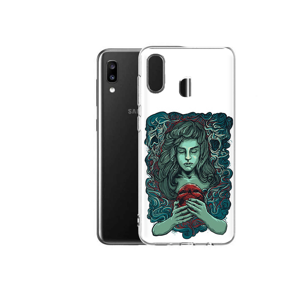 

Чехол MyPads Tocco для Samsung Galaxy A20 спящая девушка, Прозрачный, Tocco