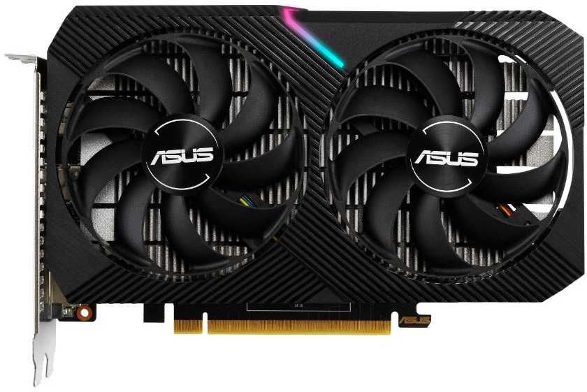 фото Видеокарта asus nvidia geforce gtx 1650 dual mini (dual-gtx1650-o4gd6-mini)