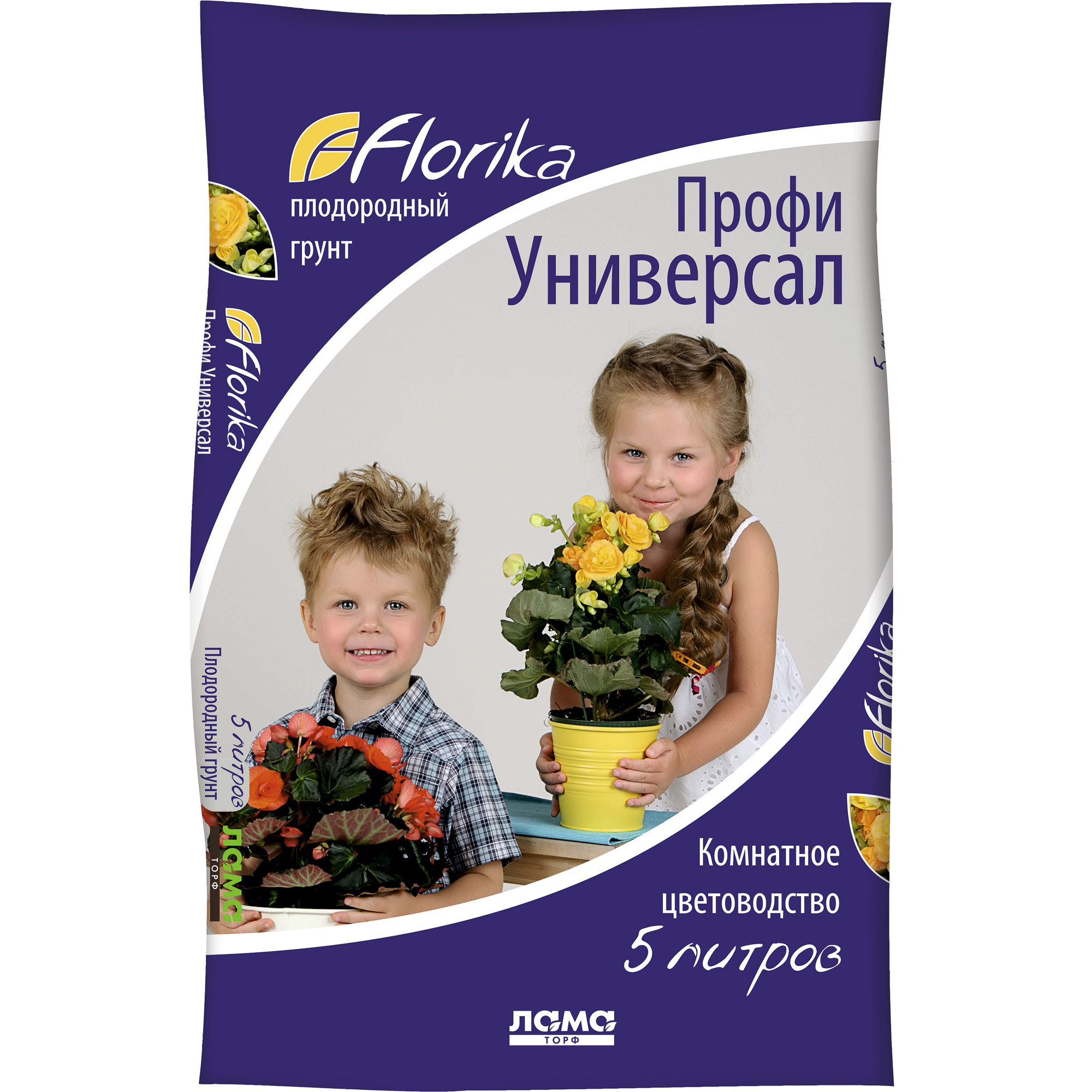 фото Грунт для комнатных растений, рассады florika 971-89 5 л