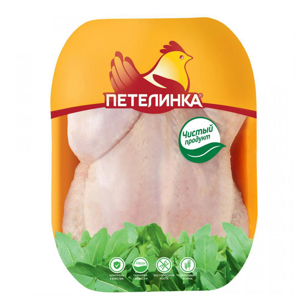 Тушка цыпленка-бройлера Петелинка охлажденная +-1,5 кг