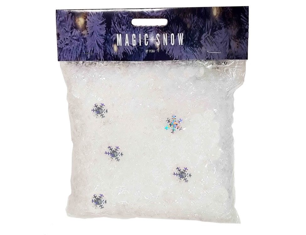 Искусственный снег Peha Magic микс из снега и снежинок-конфетти UM-14091 1 шт. белый