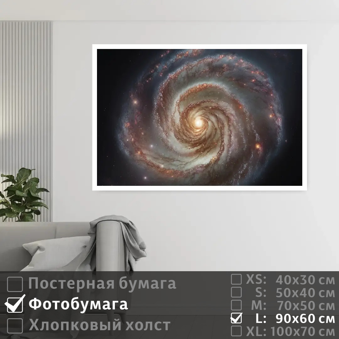 

Постер на фотобумаге ПолиЦентр Млечный путь в галактике 90х60 см, МлечныйПутьВГалактике