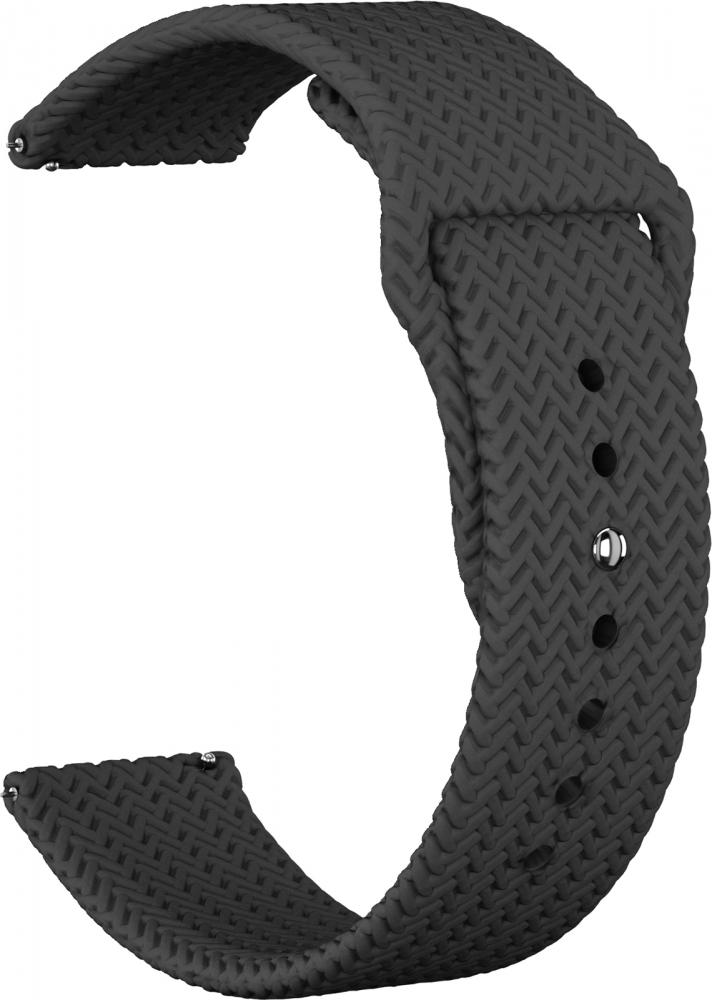 

Ремешок силиконовый GSMIN Tread 22 для Honor Watch Magic (Черный)