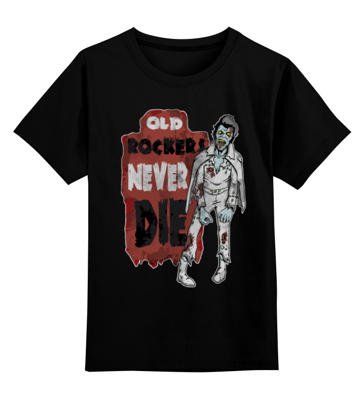 

Детская футболка Printio Зомби элвис zombie elvis цв.черный р.164, 0000000788250