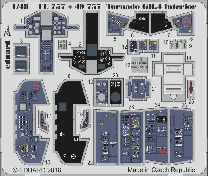 

Фототравление Eduard 49757 Tornado GR.4 интерьер 1/48