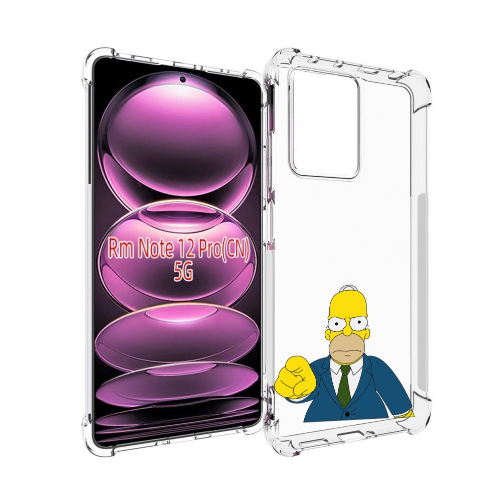 

Чехол MyPads гомер-злой для Xiaomi Redmi Note 12 Pro, Прозрачный, Tocco