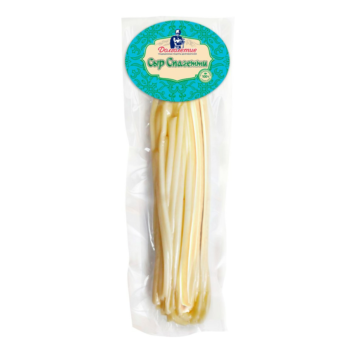 Сыр рассольный Долголетие Спагетти копченый 45% 70 г
