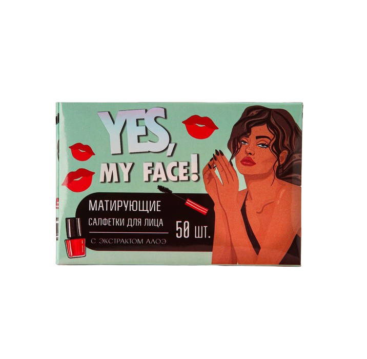 Матирующие салфетки для лица Beauty Fox Yesmy face 50 шт 2640₽