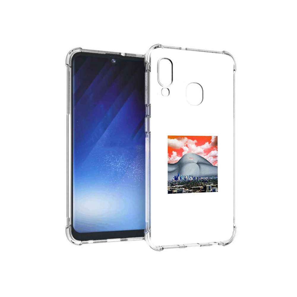 Чехол MyPads Tocco для Samsung Galaxy A20e город с девушкой на фоне (PT133424.505.297)