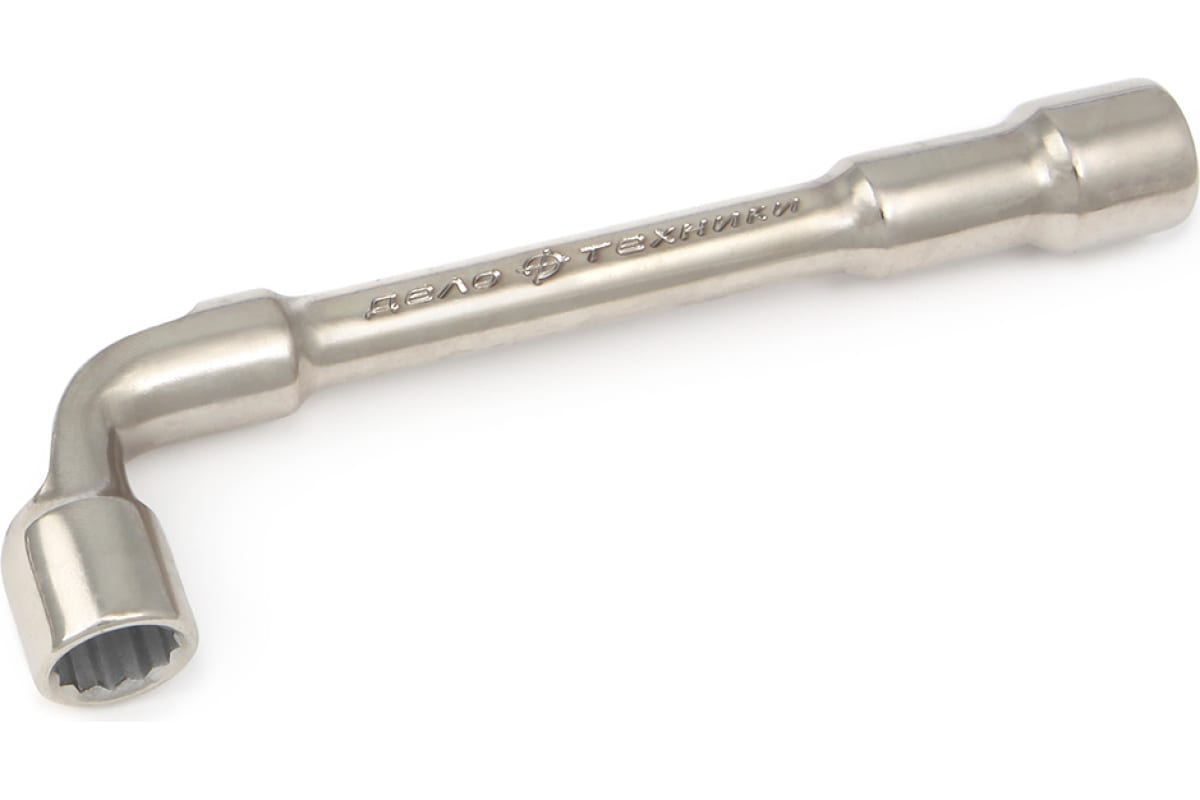 Ключ торцовый 17мм L-образный сквозной 12 гранный Дело Техники 540017 трубчатый свечной ключ дело техники