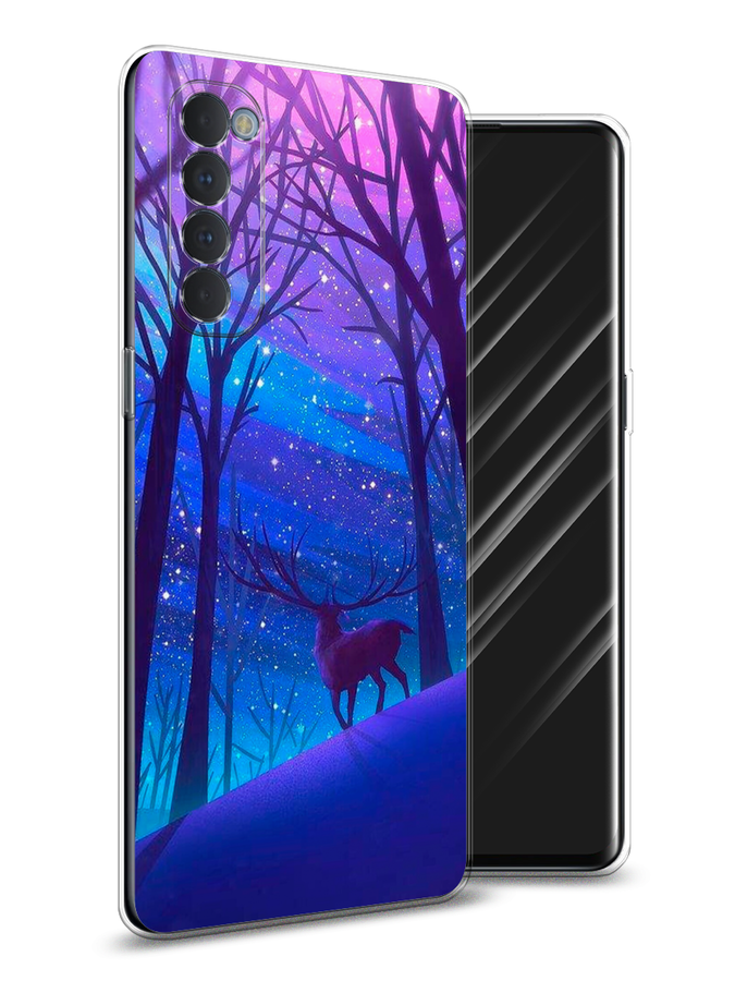 

Чехол Awog на Oppo Reno 4 Pro "Северный олень", Разноцветный, 258950-2