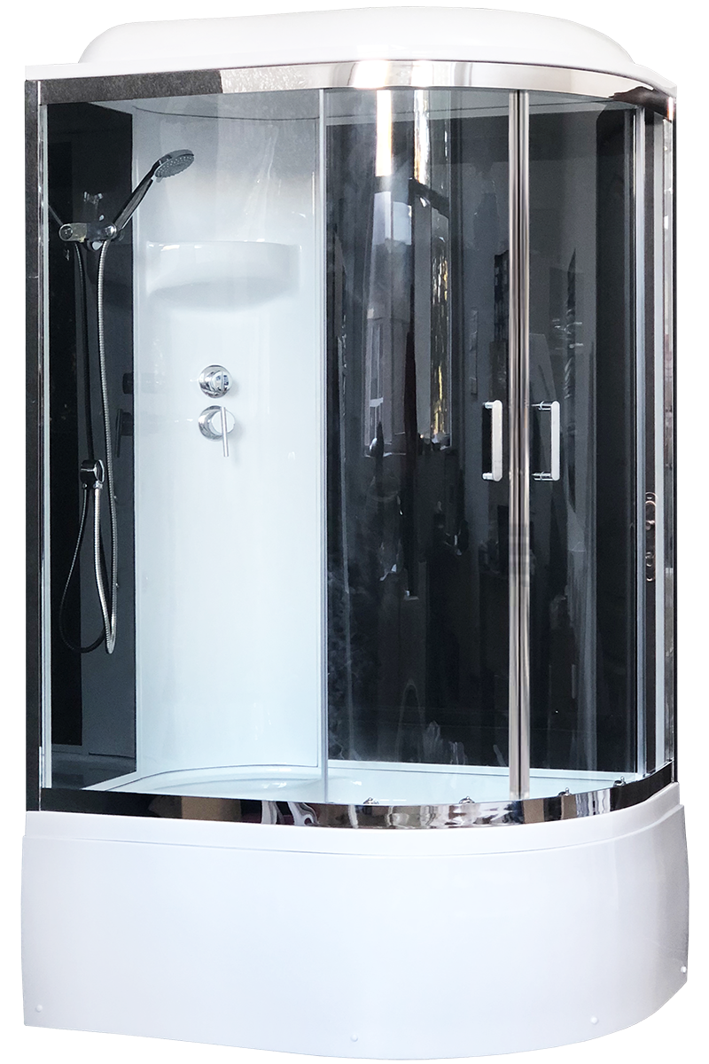 

Душевая кабина Royal Bath RB 8120BK6-BT-CH (черное/прозрачное) левая