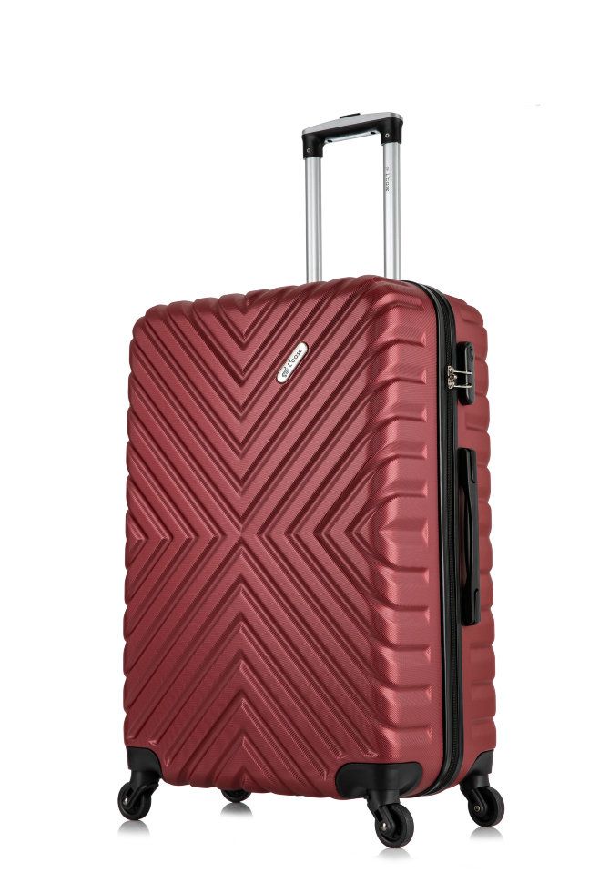 

Чемодан женский L'Case New-Delhi винный, 54х33х20 см, Красный, New-Delhi