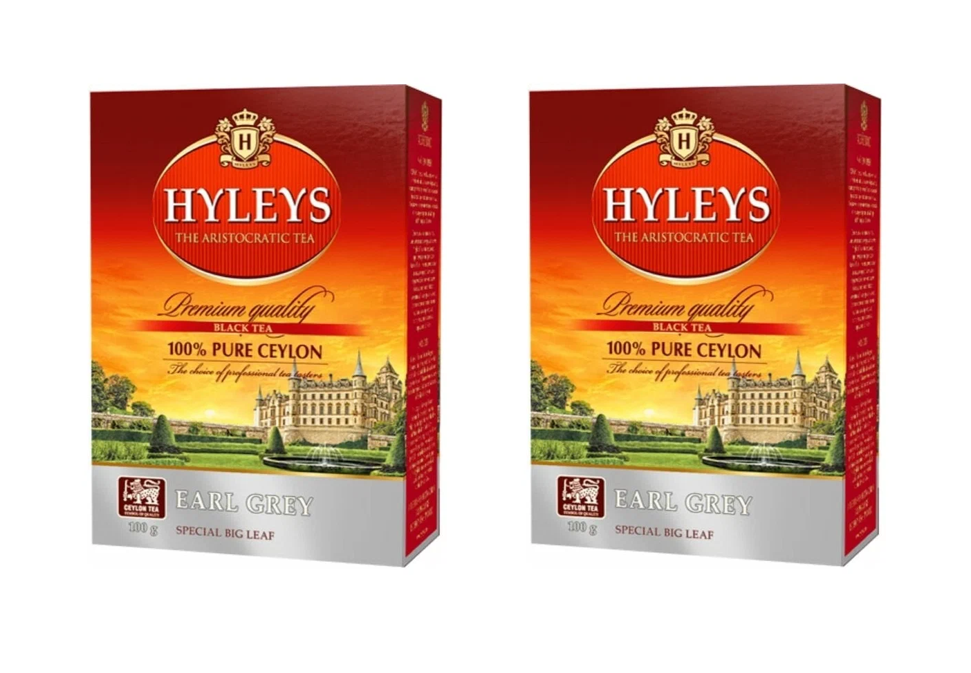 

Чай черный Hyleys, Эрл Грей, 100 г, крупнолистовой, 2 упаковки