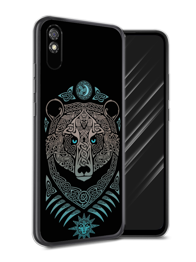 

Чехол Awog на Xiaomi Redmi 9A "Кельтский медведь", Разноцветный, 38950-2