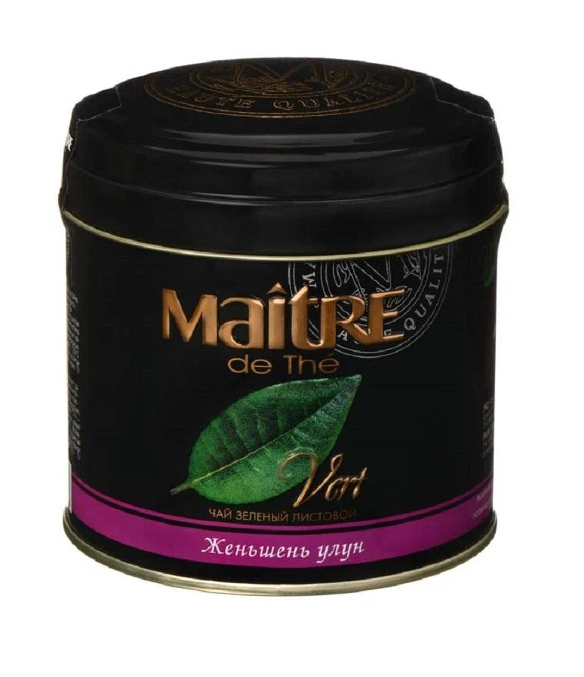 

Чай зеленый Maitre de The Женьшень улун, 150 г