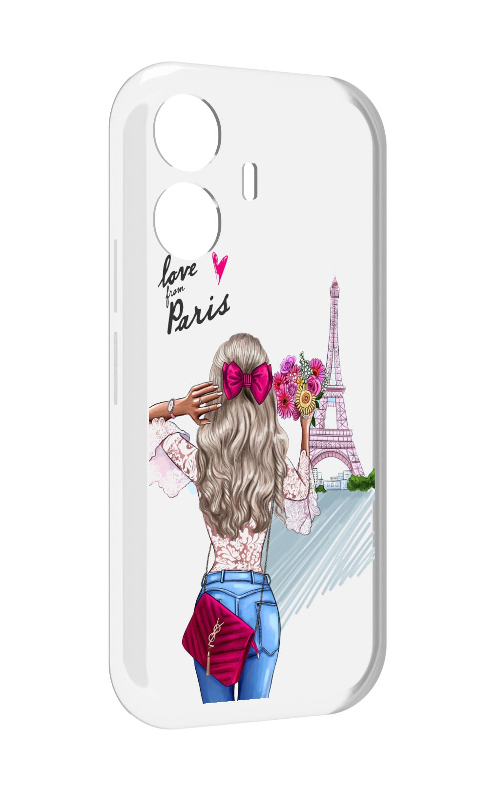 

Чехол MyPads Парижанка женский для Vivo Y77E / Vivo iQOO Z6 Lite, Прозрачный, Tocco