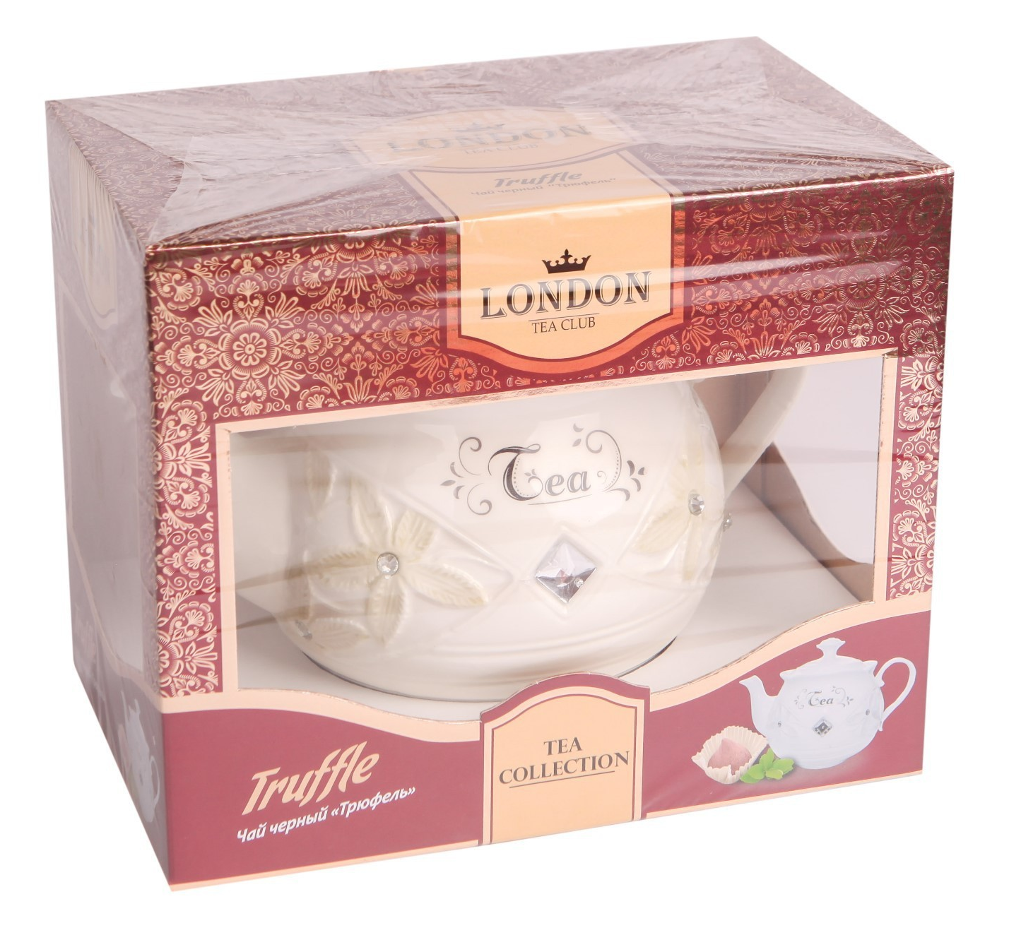 Чай черный London Tea Club в фарфоровом заварнике Truffle, 100 г