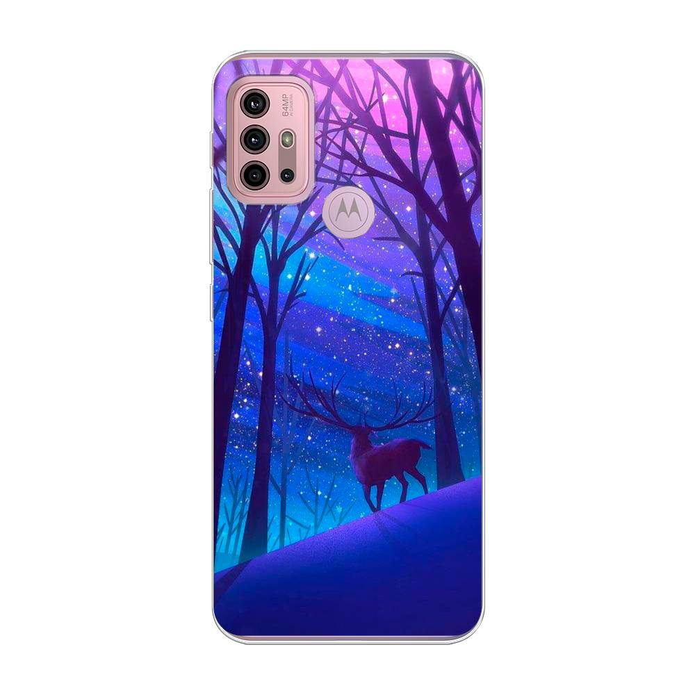 

Чехол Awog на Lenovo K13 Note/Motorola Moto G10/G20/G30 "Северный олень", Разноцветный, 242350-2