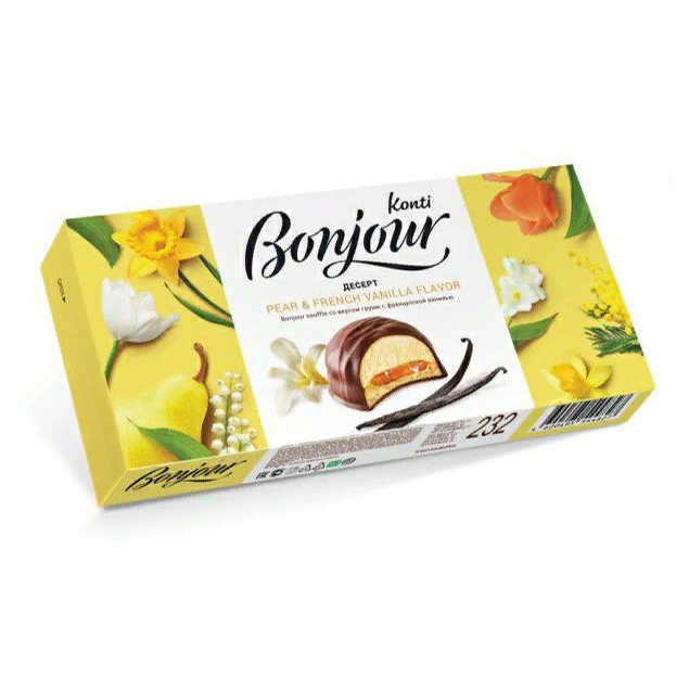

Десерт Bonjour souffle/бонжур суфле груша 232г