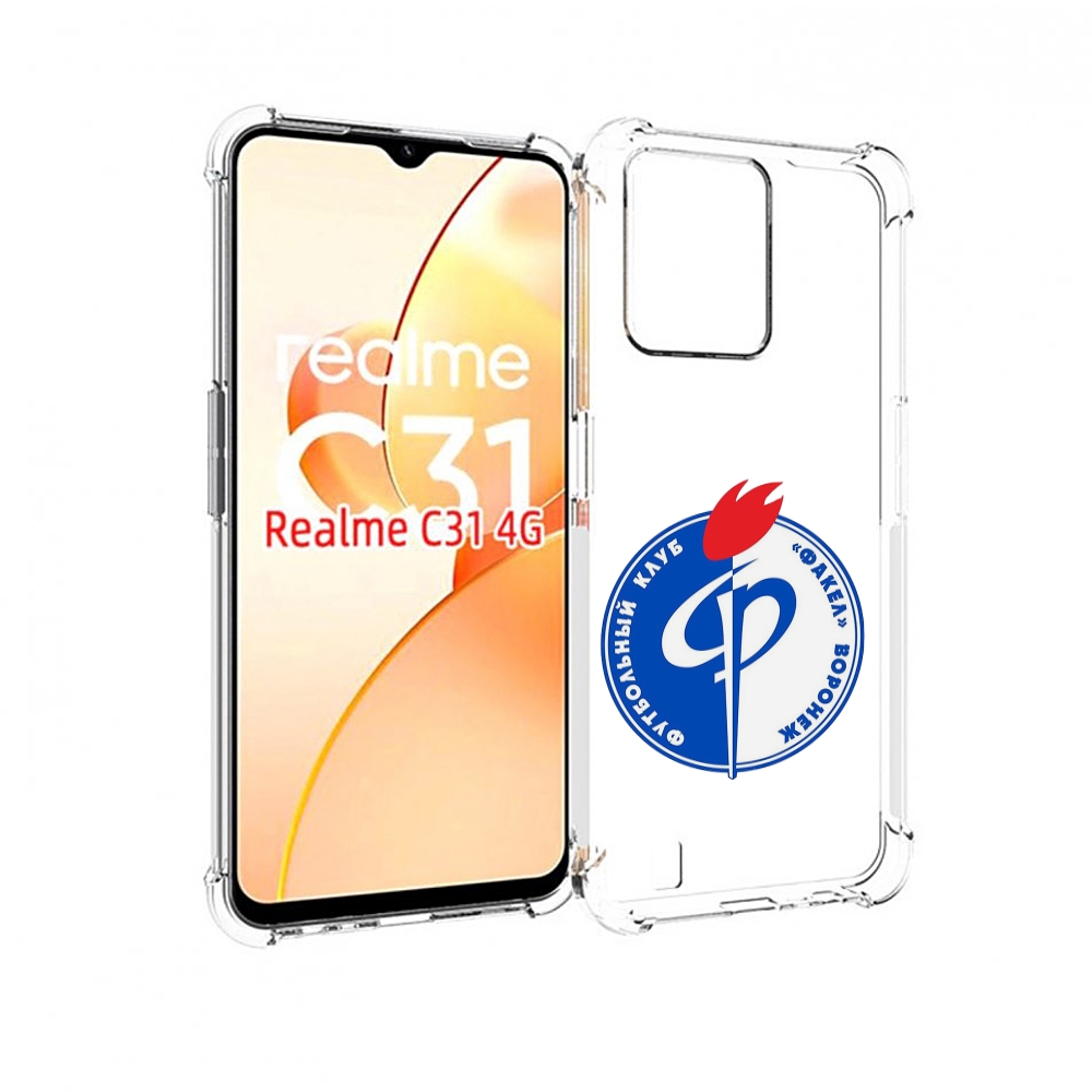 

Чехол MyPads фк факел воронеж мужской для OPPO Realme C31, Прозрачный, Tocco