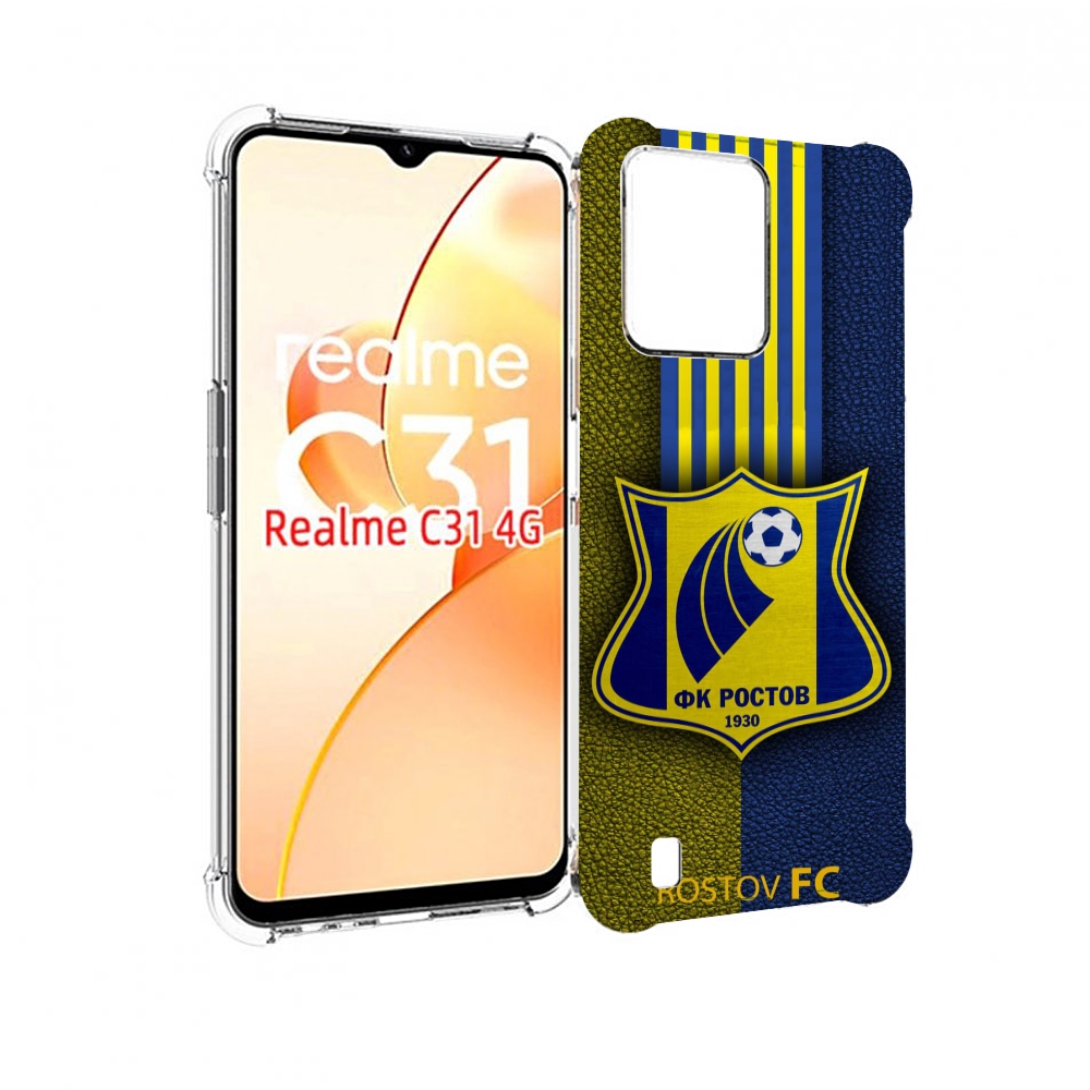 

Чехол MyPads фк ростов мужской для OPPO Realme C31, Прозрачный, Tocco